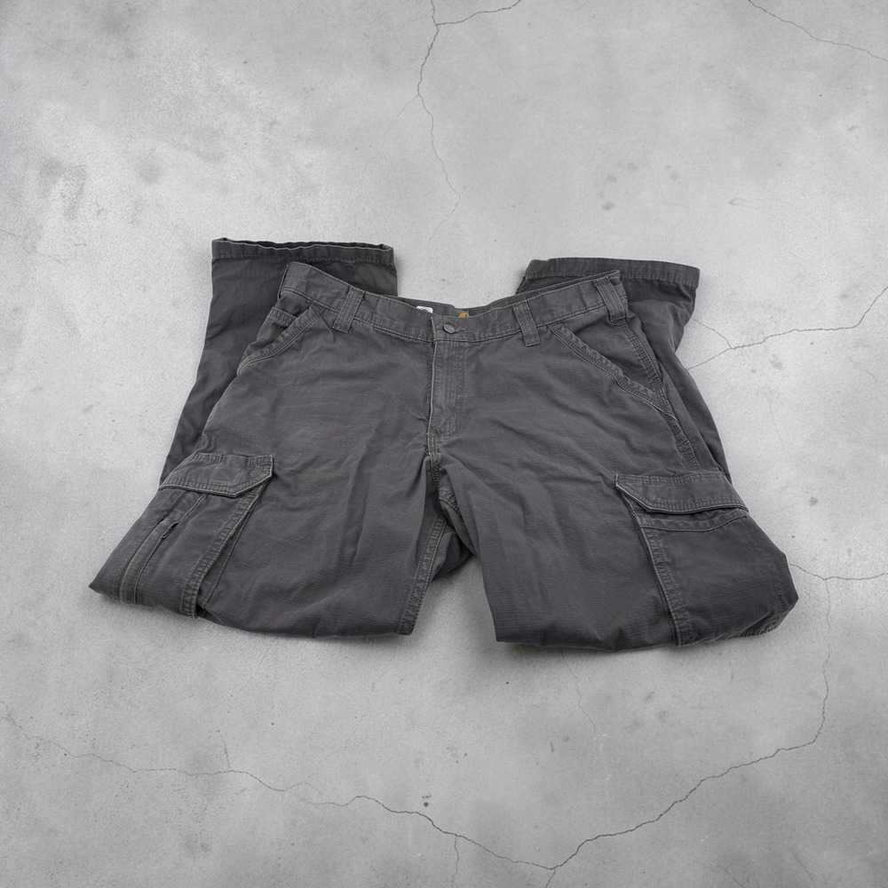 Carhartt Force Relaxed Fit Cargo Pants Grey Ripstop 101148-039 Mens 36x30
